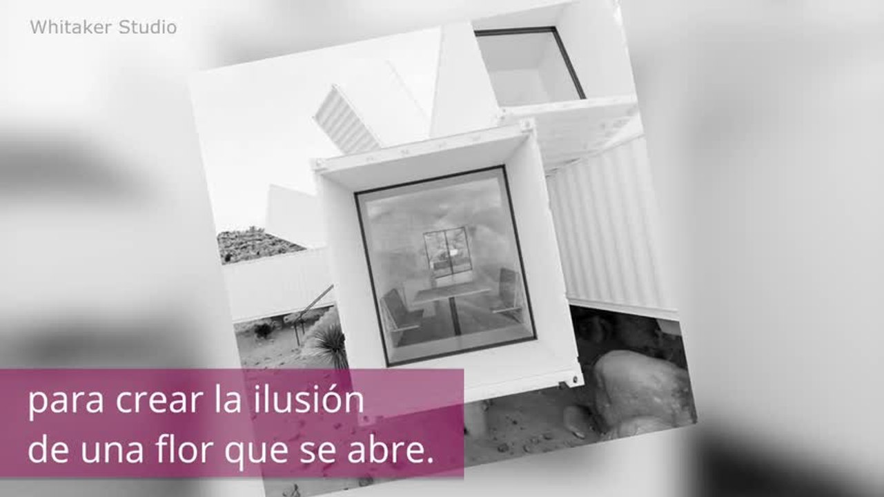 ¿Una casa de lujo hecha de viejos contenedores