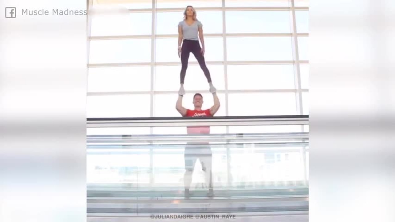 ¡Esta pareja es la reina del fitness!