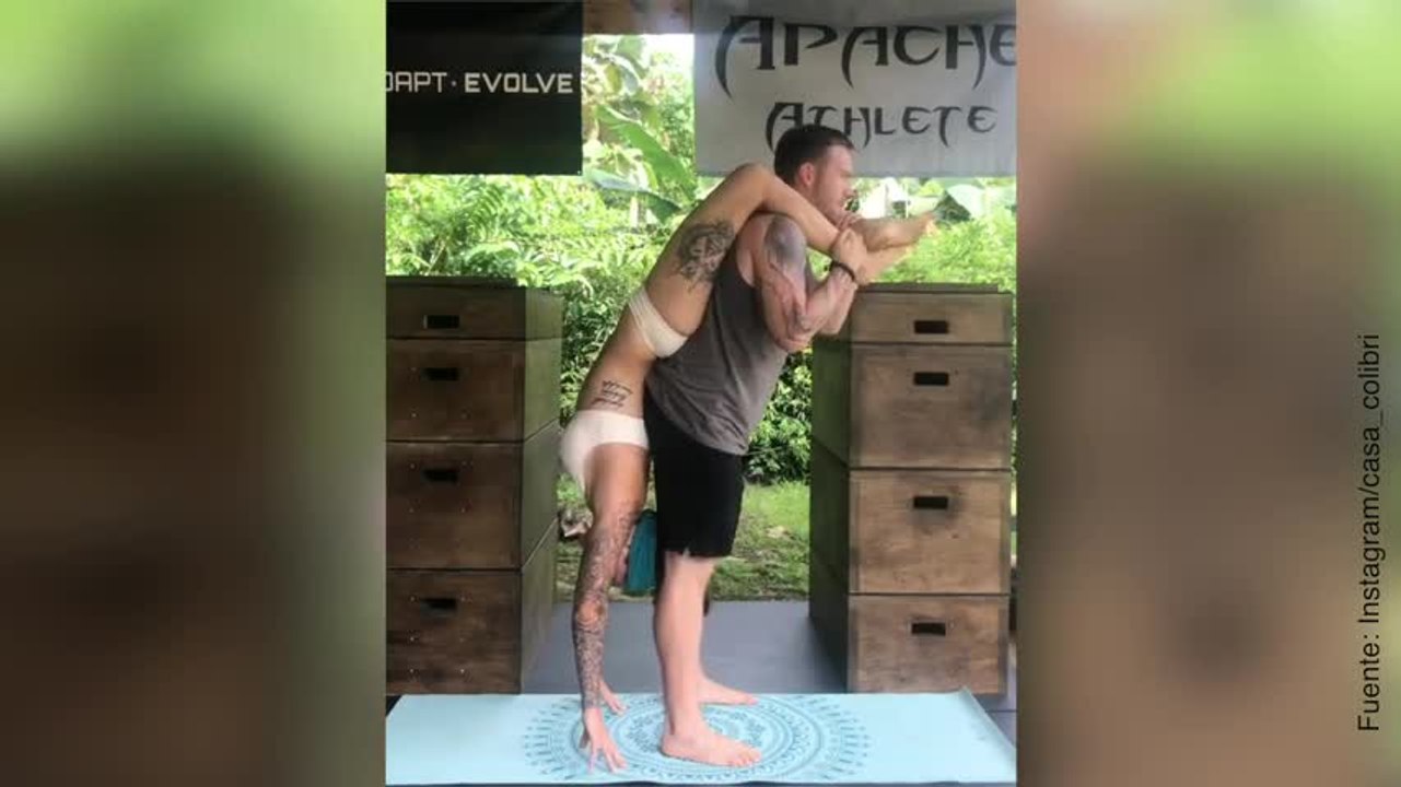 Yoga y fitness, unidos por el amor de esta pareja