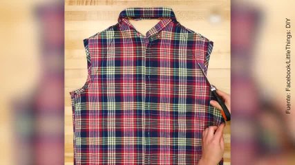 DIY: una camisa convertida en delantal