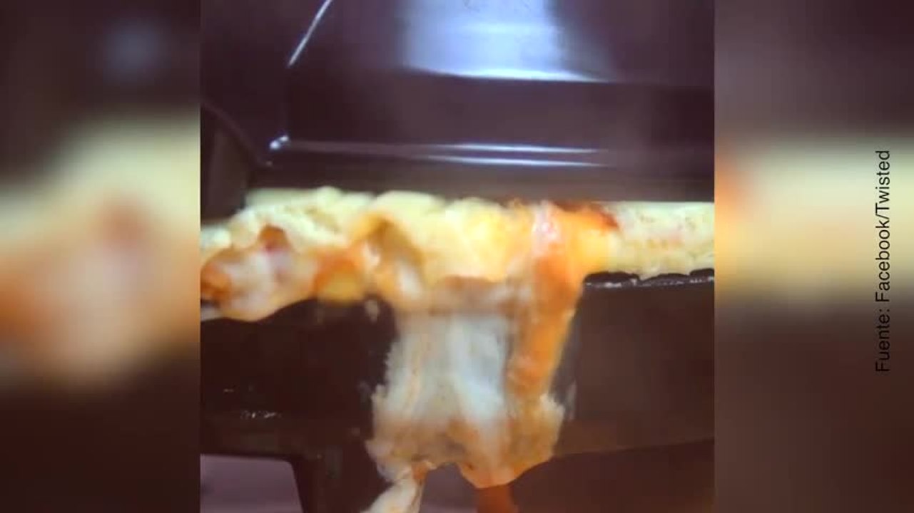 Mix de sabores: ¡gofre de pizza!