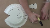 Come fare una piccola Dory con i piatti di carta