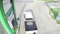Teamwork Accidentally Takes Truck from Pump to Ditch