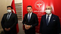 Tarım ve Orman Bakanı Pakdemirli, İzmir İl Sağlık Müdürlüğünü ziyaret etti