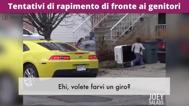 L'esperimento sul rapimento dei bambini davanti ai genitori