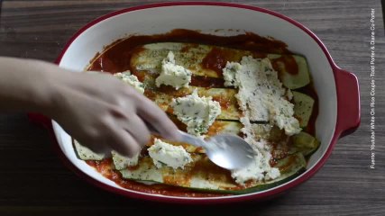 Vídeo de lasaña de calabacín