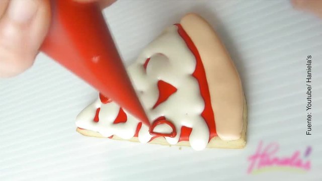 Vídeo de galletas en forma de pizza