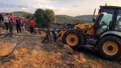 Akhisar’da yıldırım düştü 2 kişi yaralandı hayvanlar telef oldu