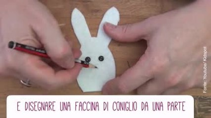 Ecco come fare queste dolcissime marionette da dito a coniglietto