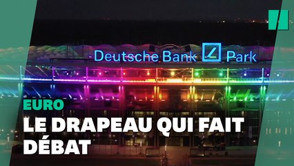 Allemagne-Hongrie: un activiste surgit sur le terrain avec un drapeau arc-en-ciel