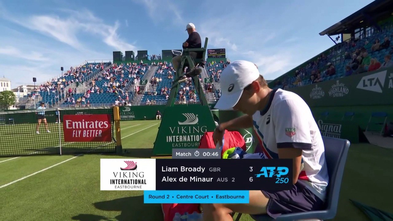 ATP Eastbourne Highlights | De Minaur v Broady