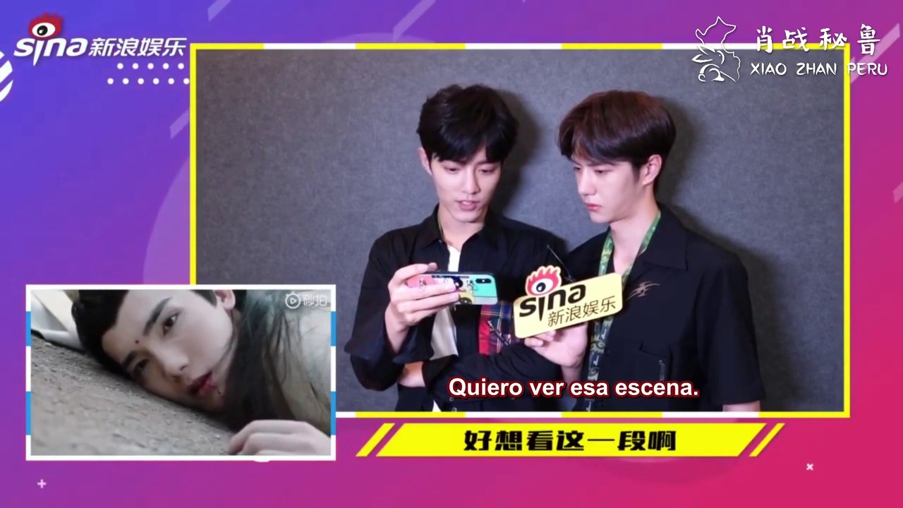 [SUB ESPAÑOL] 191019 - Xiao Zhan y Wang Yibo reaccionan al tráiler de The Untamed