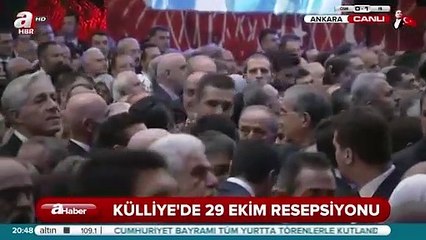 Resepsiyonda Cumhurbaşkanı Erdoğan'a büyük sürpriz