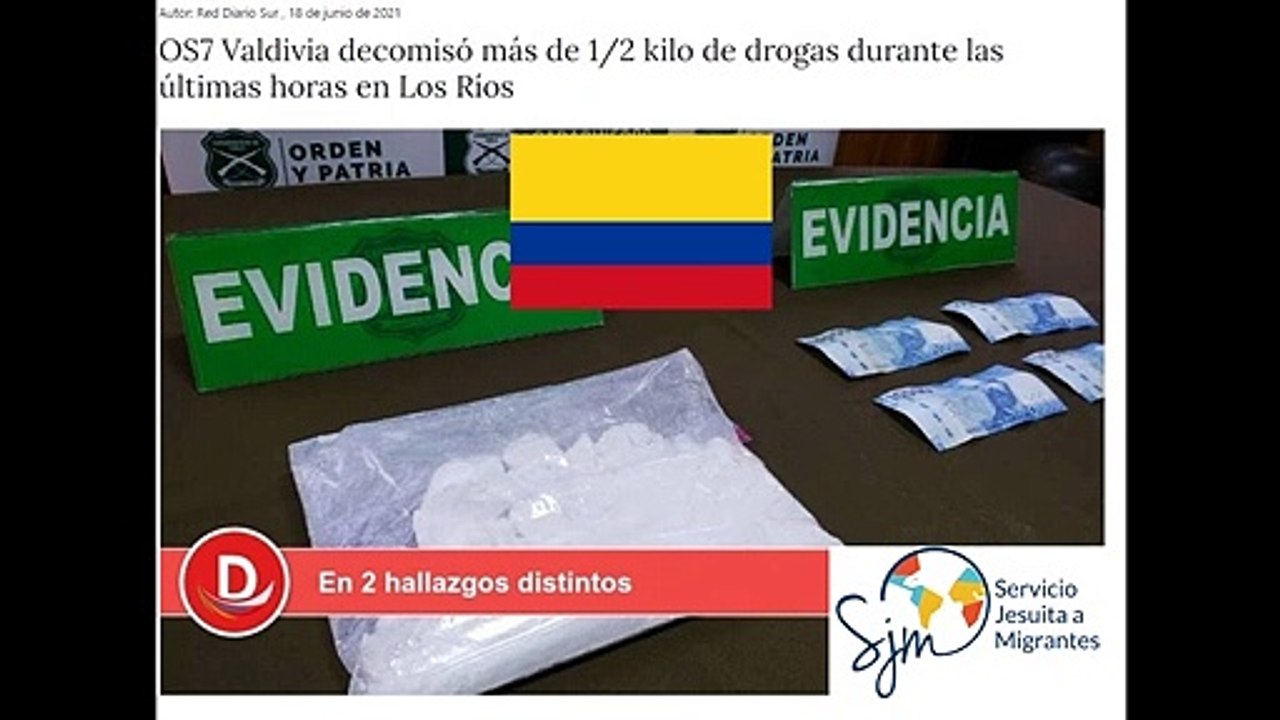 2 colombianos detenidos por tráfico de drogas en Valdivia - Radio Frutrono
