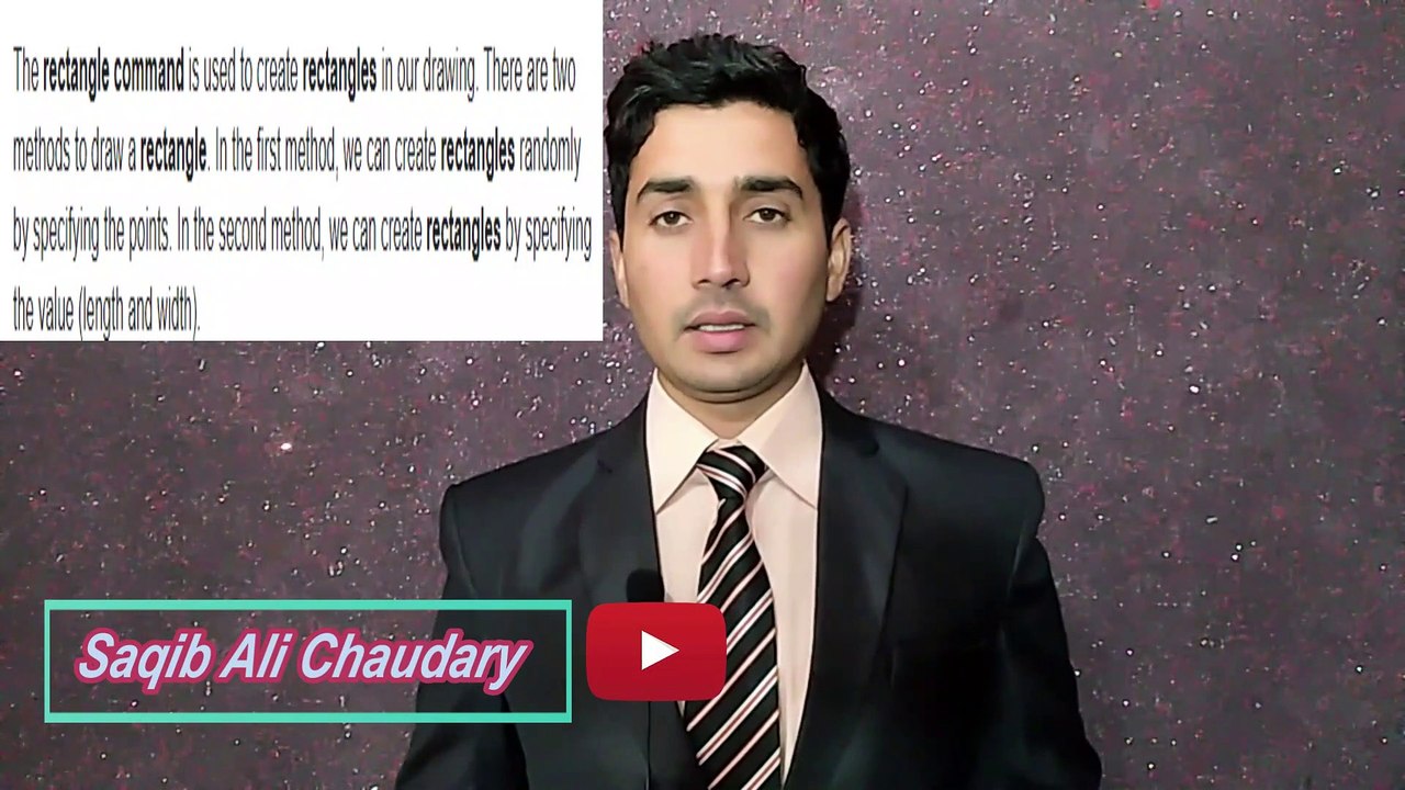 AutoCAD class 20 in اردو / हिंदी | rectangle Command in AutoCAD | How to Draw a Rectangle in AutoCAD