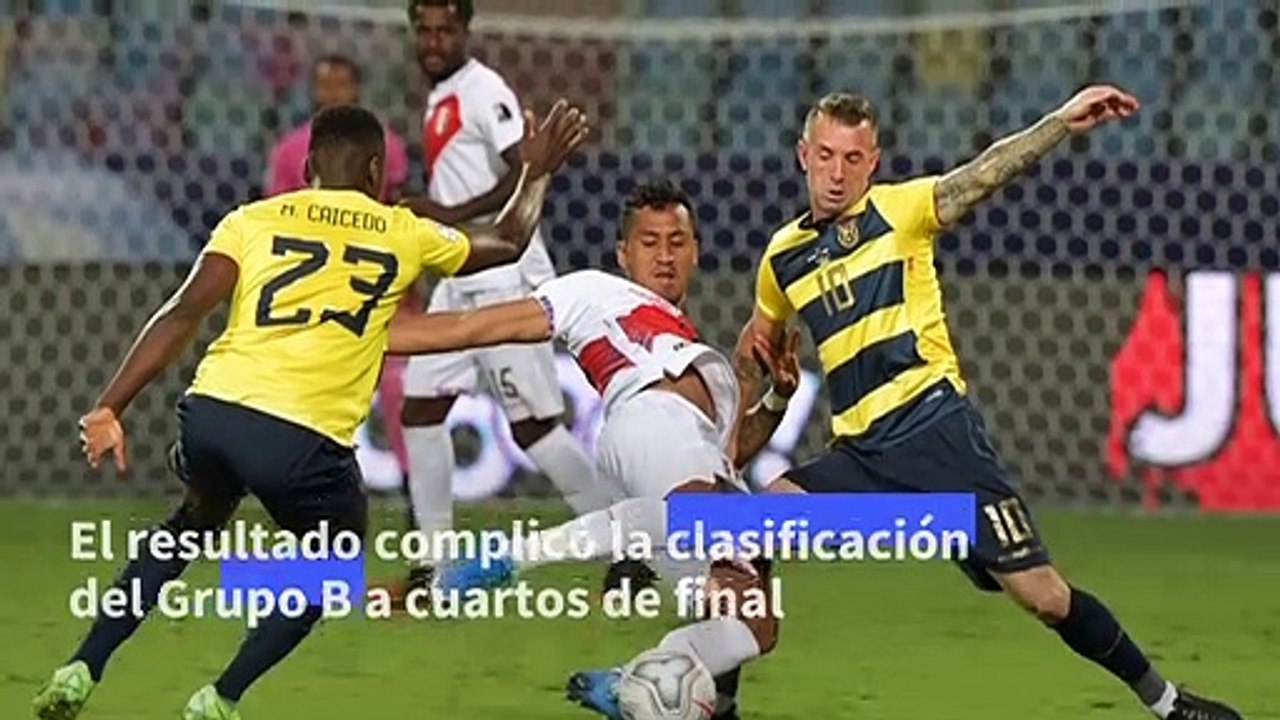 Perú le empata 2-2 a Ecuador y prolonga la definición del Grupo B de Copa América