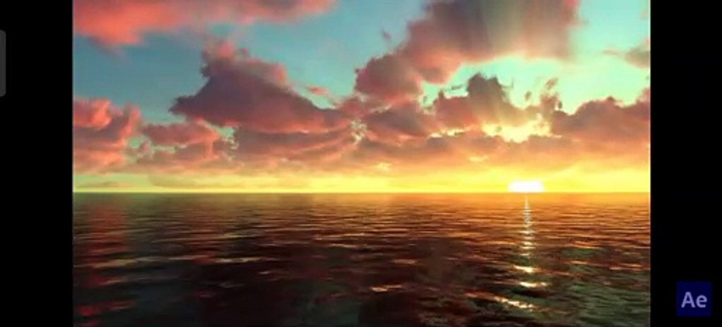 8k sunset , sea , amazing trip