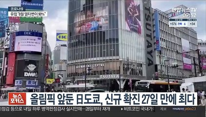 Скачать видео: 日 도쿄, 코로나 신규 확진 27일 만에 최다