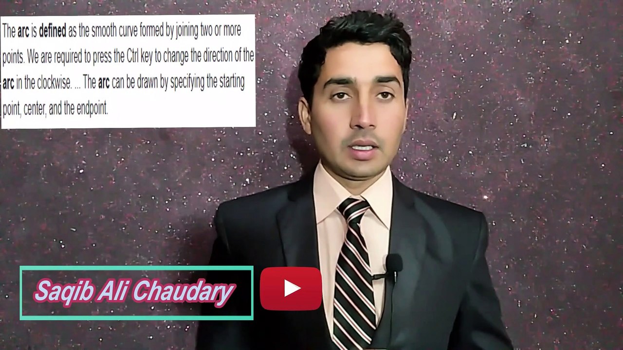 AutoCAD class 22 in اردو / हिंदी | how to Draw Arc in AutoCAD | Arc Command all methods 02  | saqib