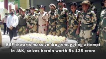 BSF thwarts massive drug smuggling attempt in J&K, seizes heroin worth Rs 135 crore