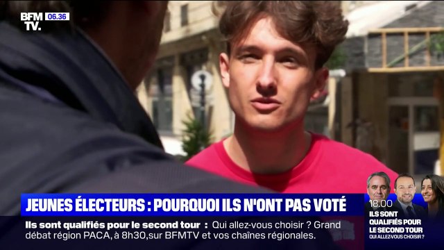 Régionales: de jeunes électeurs expliquent pourquoi ils n'ont pas voté au premier tour