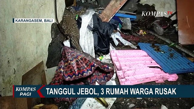 Tanggul Jebol, Rumah Warga di Karangasem Bali Diterjang Luapan Air Sungai