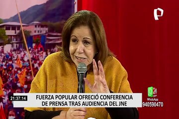 Fuerza Popular sustenta pruebas del presunto fraude en mesa