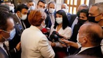 Korumalarının gazeteciye yaptığı müdahaleyi duyan Akşener, geri dönüp özür diledi