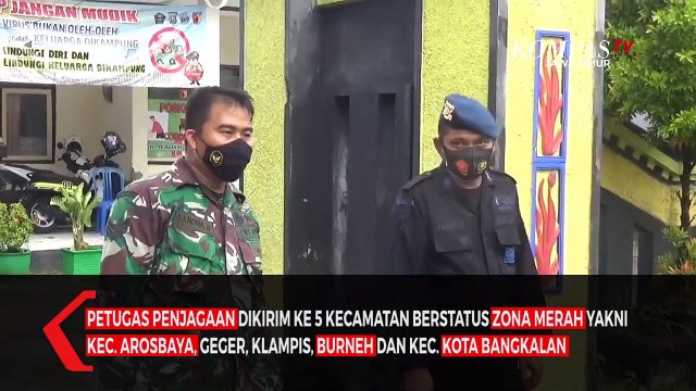 Petugas Penjagaan Suramadu Geser Ke Zona Merah Bangkalan
