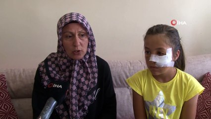 Amcaoğlu küçük kıza demir boruyla dehşeti yaşattı