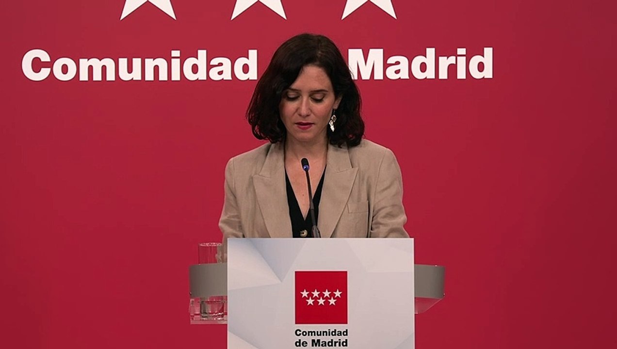 Díaz Ayuso: "Personalmente, no voy a consentir que ni la empresa ni los autónomos madrileños, y mucho menos el resto de los contribuyentes, paguen esta fiesta".