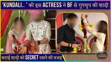 This Kundali Bhagya Actress Gets Secretly Married | Reveals Shocking Reason