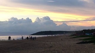 Sunset at calangute beach - Goa