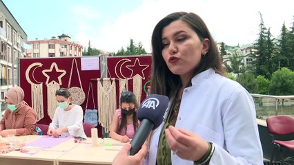 TRABZON - Kadınlar makrome kursuna ilgi gösteriyor