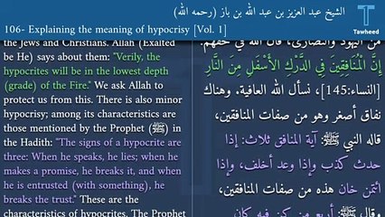 V1:106- Explaining the meaning of hypocrisy