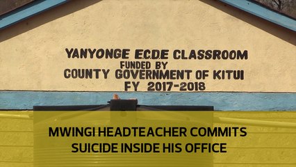 Mwingi headteacher commits suicide inside his office