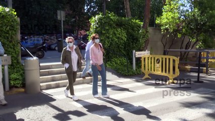 Pepa Muñoz llega al tanatorio