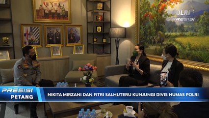 Nikita Mirzani Berkunjung ke Divisi Humas Polri