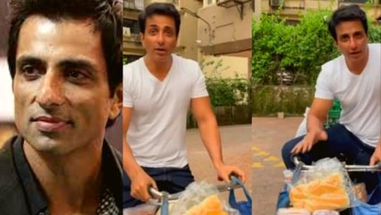 Sonu Sood ने साइकिल पर खोला अपना सुपरमार्ट, घर-घर जाकर बेच रहे अंडे और ब्रेड | FilmiBeat