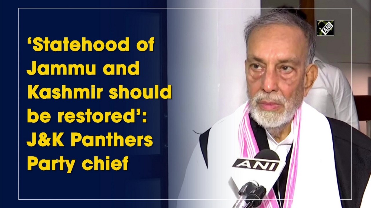Statehood of J&K should be restored: Panthers Party chief