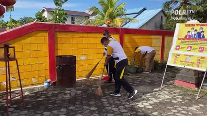 Polres Mempawah Gelar Bakti Sosial Bersihkan Rumah Ibadah