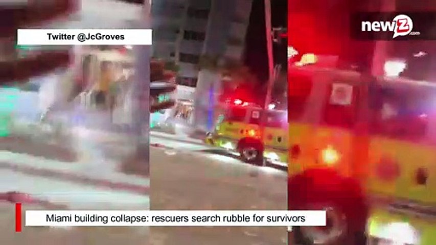 Miami building collapse: rescuers search rubble for survivors