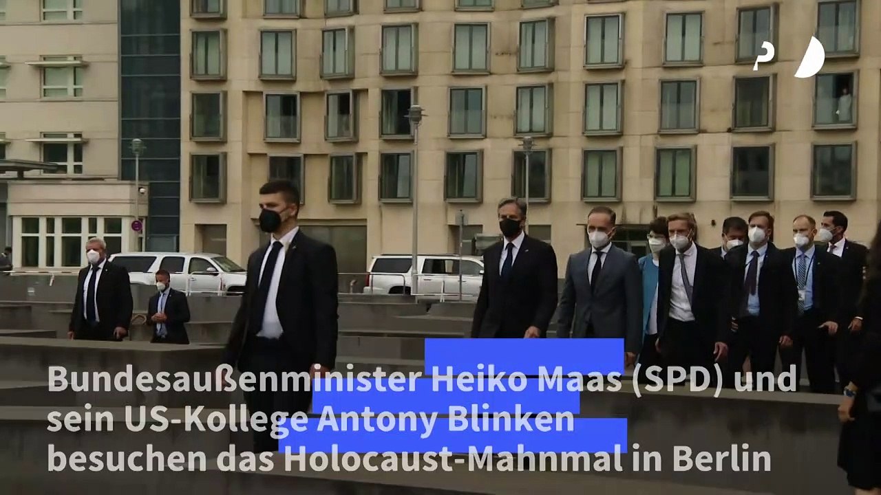 Maas und Blinken besuchen Holocaust-Mahnmal in Berlin