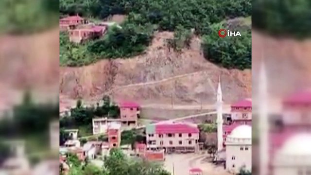 Giresun’da yol genişletme çalışması sırasında patlatılan dinamitler az kalsın faciaya neden olacaktı