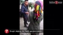 Broşür dağıtan AK Partili gençlere saldırı