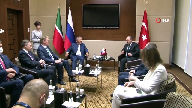 Bakan Varank, Tataristan Cumhuriyeti Cumhurbaşkanı Minnihanov ile bir araya geldi