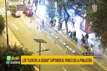 Los “ojos de la ciudad” captaron el pánico durante el sismo de 6.0
