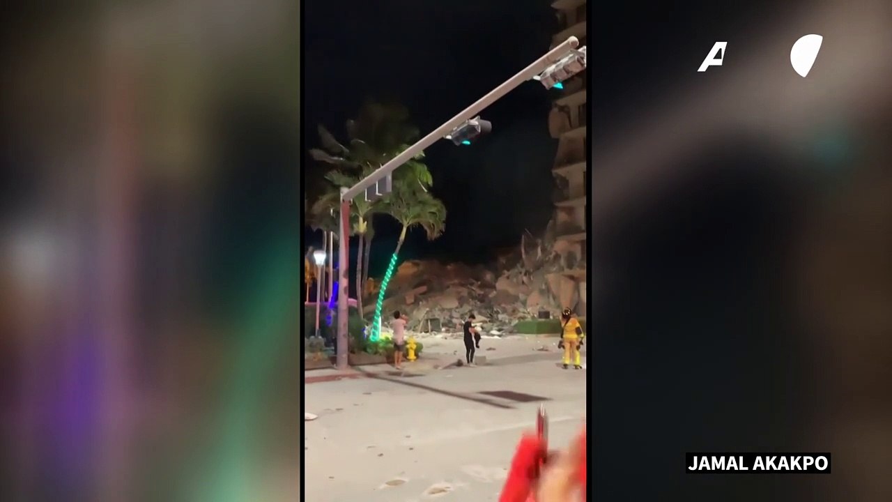 Florida apartment block partially collapses