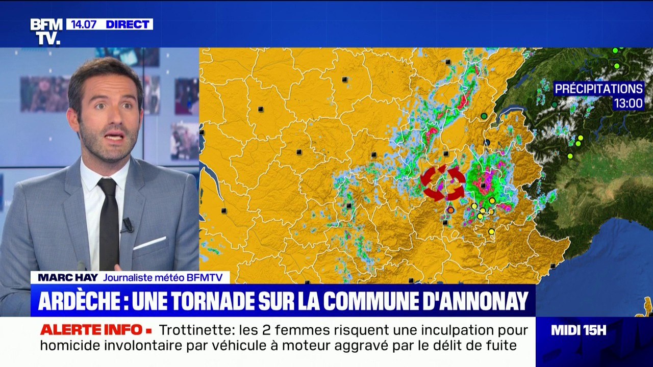 Une tornade s'est abattue en Ardèche, sur la commune d'Annonay