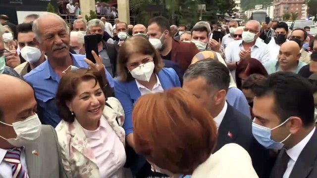TRABZON - Akşener, Yomra Belediyesi'ni ziyaret etti